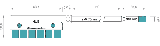 LED connector hub