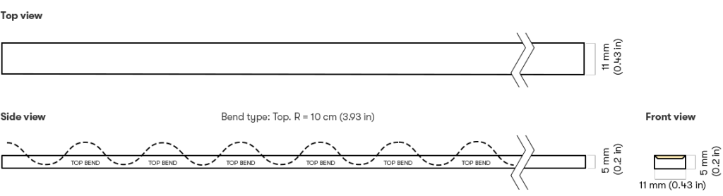 Core Line Led Drawing Flexible LED strips for linear LED lighting
